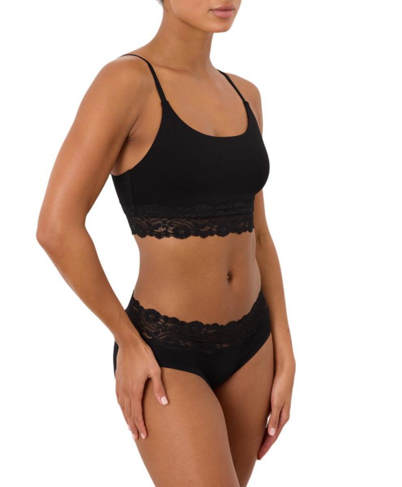 Women's Lace Modern Scoop Bralette Made With Organic Cotton