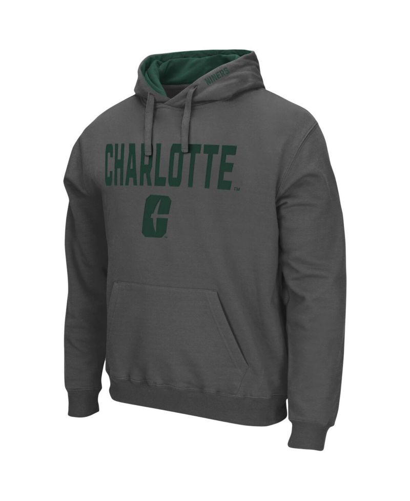Men's Charlotte 49ers Arch and Logo Pullover Hoodie