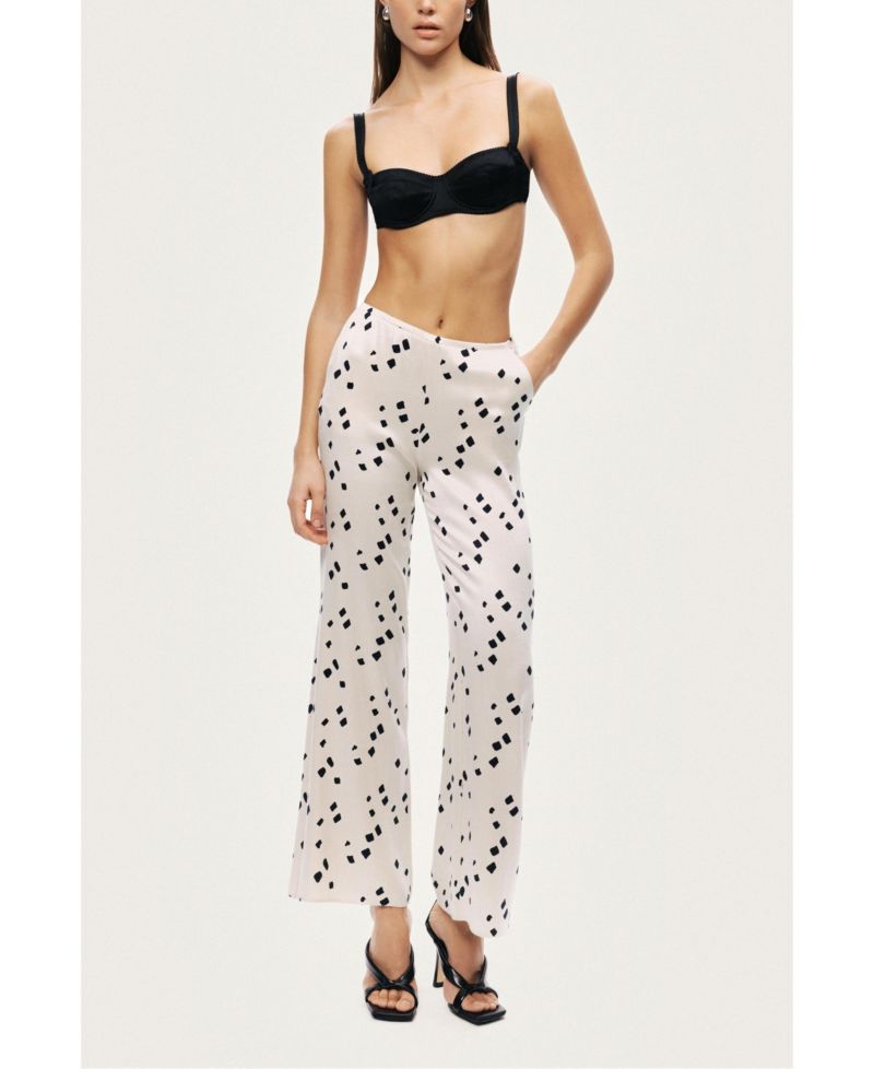 Women's Printed Wide-Leg Pants