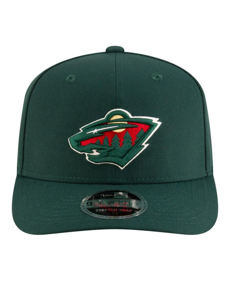 Men's Green Minnesota Wild 9SEVENTY Stretch-Snap Adjustable Hat
