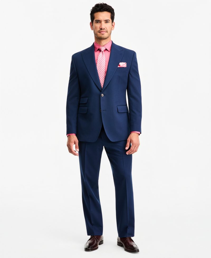 Men's Classic-Fit Navy Suit Separate Jacket