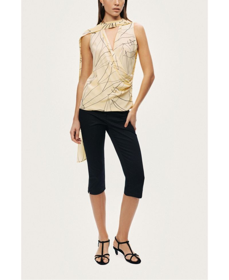 Women's Shawl Detail Blouse