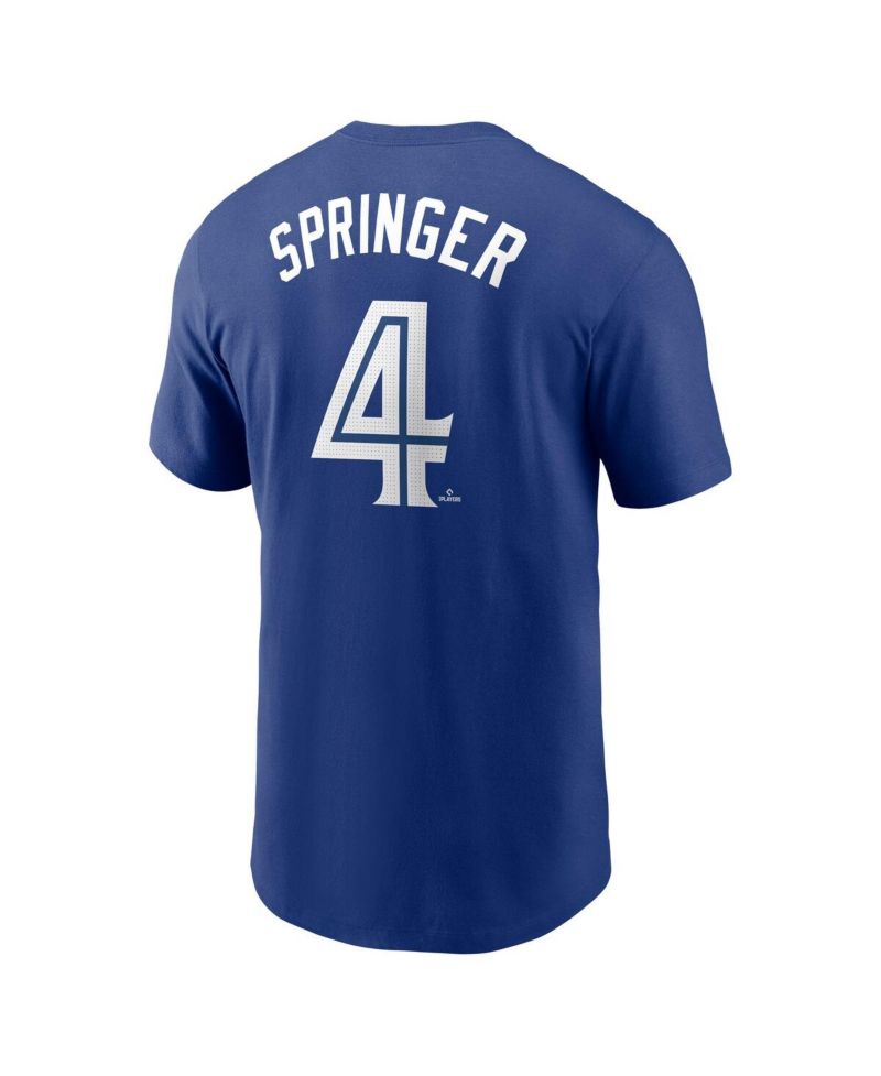 Men's George Springer Royal Toronto Blue Jays Fuse Name & Number T-Shirt