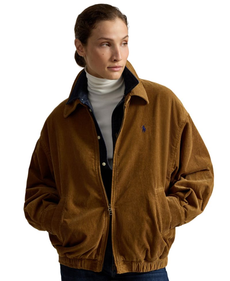 Women's Bubble Relaxed-Fit Corduroy Jacket