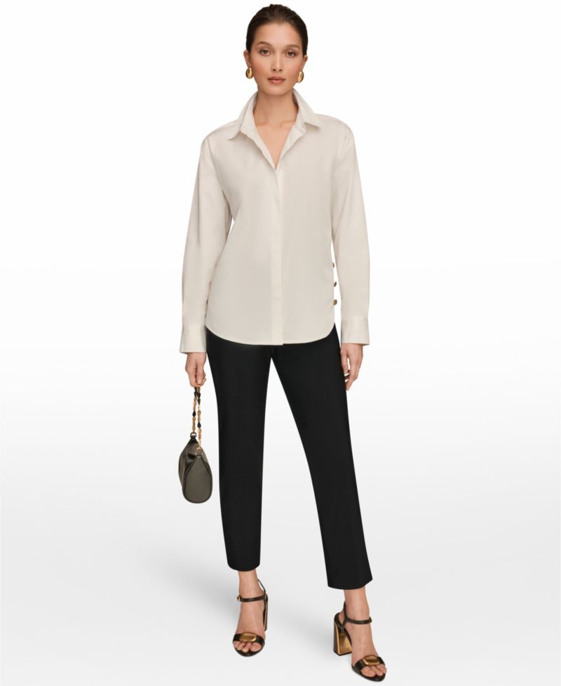 Women's Long-Sleeve Button-Up Shirt