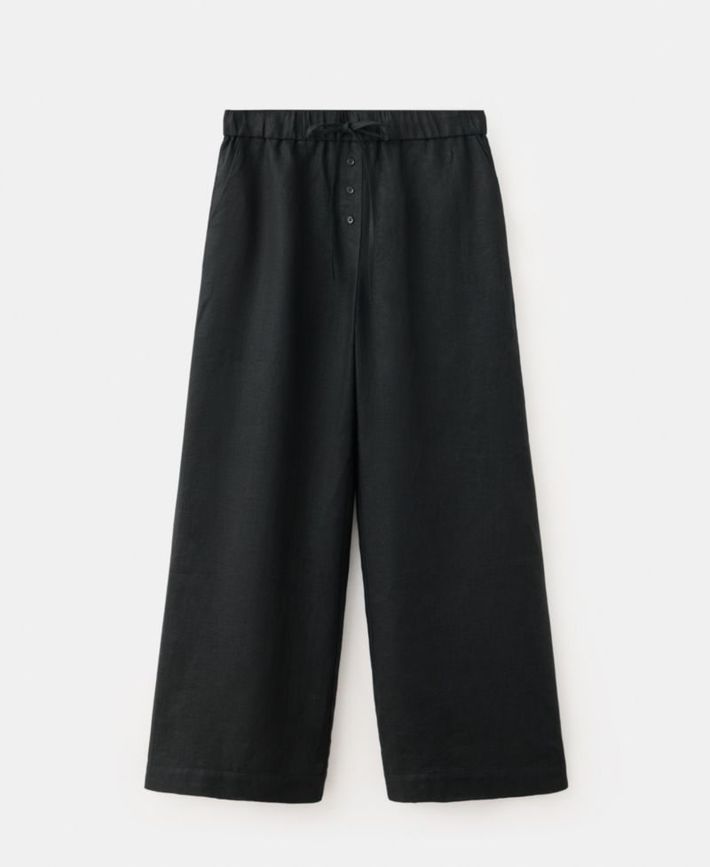 Women's Wide-Leg Linen Pants