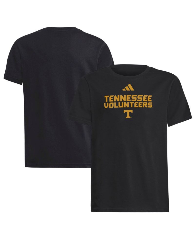 Big Boys and Girls Black Tennessee Volunteers Wordmark Fresh T-Shirt