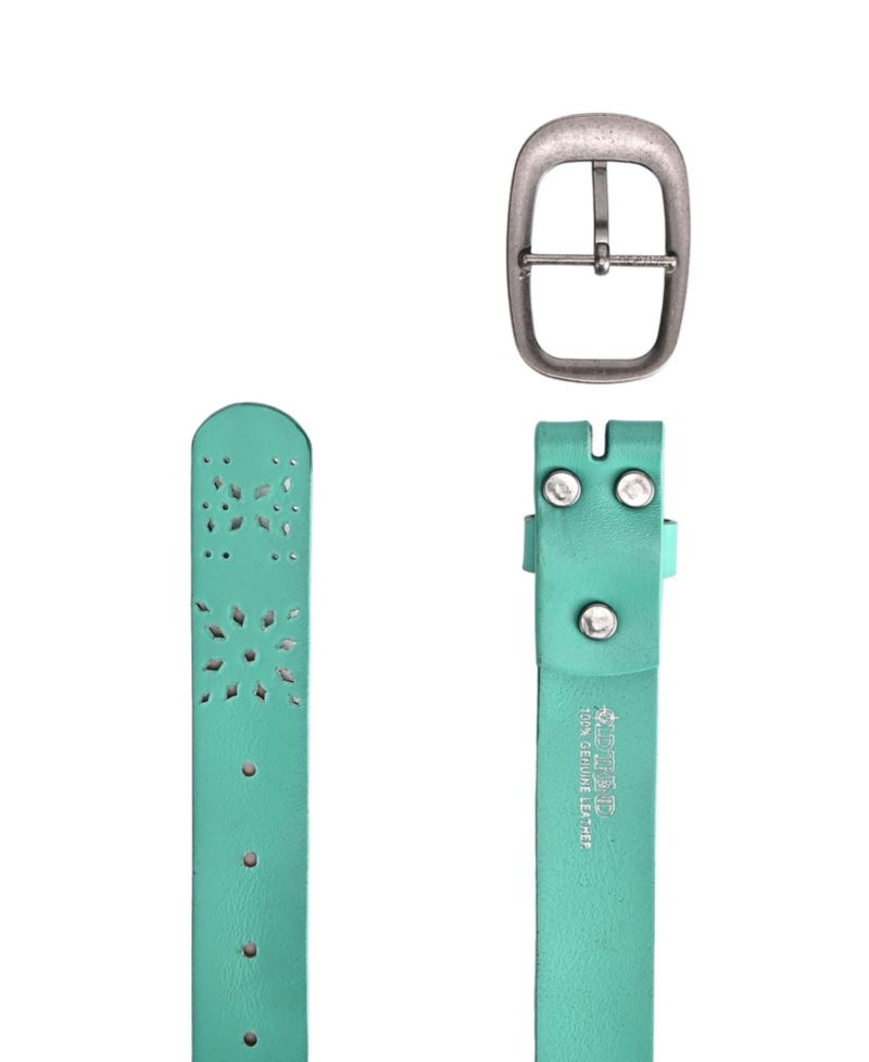 Women's Blooming Crocus Leather Belt