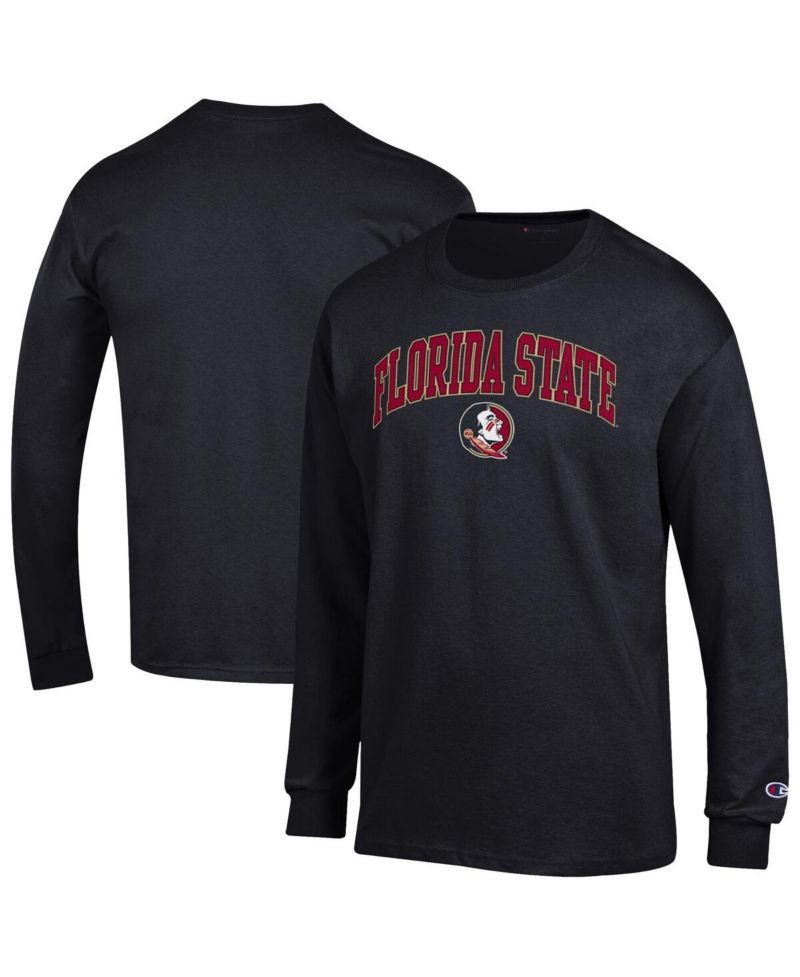 Men's Garnet Florida State Seminoles Arch Over Logo Long Sleeve T-Shirt