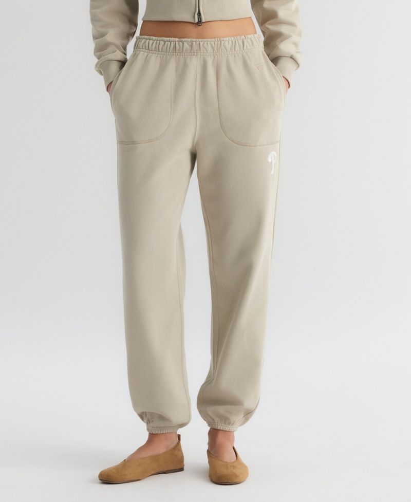 Women's Philadelphia Phillies Iconic High-Rise Tapered Track Pants