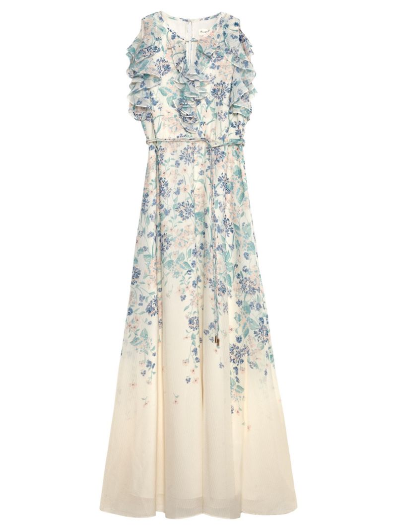 Women's Rachel Floral Ruffle Detail Maxi Dress