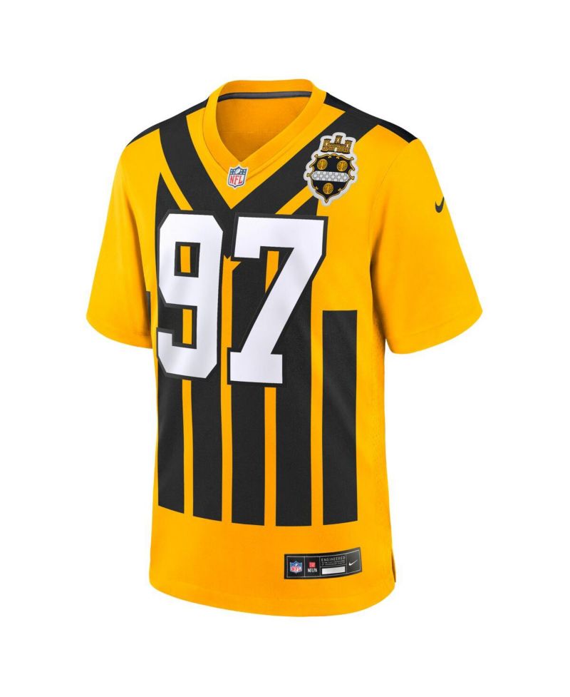 Men's Cameron Heyward Gold Pittsburgh Steelers Alternate 1933 Throwback Game Jersey
