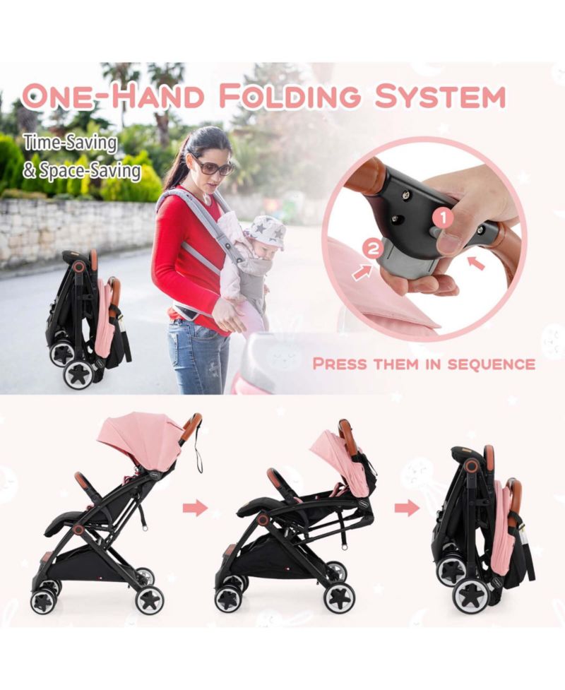 Lightweight Baby Stroller Aluminium Frame for Home Office Use