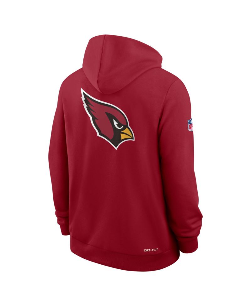 Men's Cardinal Arizona Cardinals Sideline Standard Issue Utility Player Dri-FIT Full-Zip Hoodie