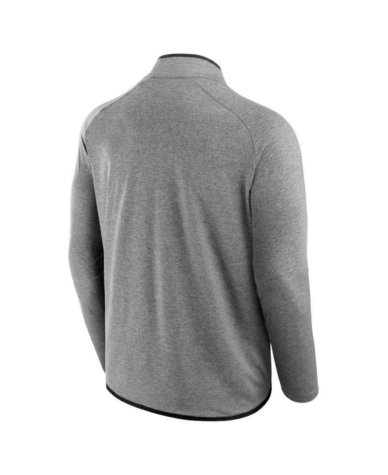 Men's and Women's Charcoal Cincinnati Bengals Front Office Performance Primary Quarter-Zip Jacket