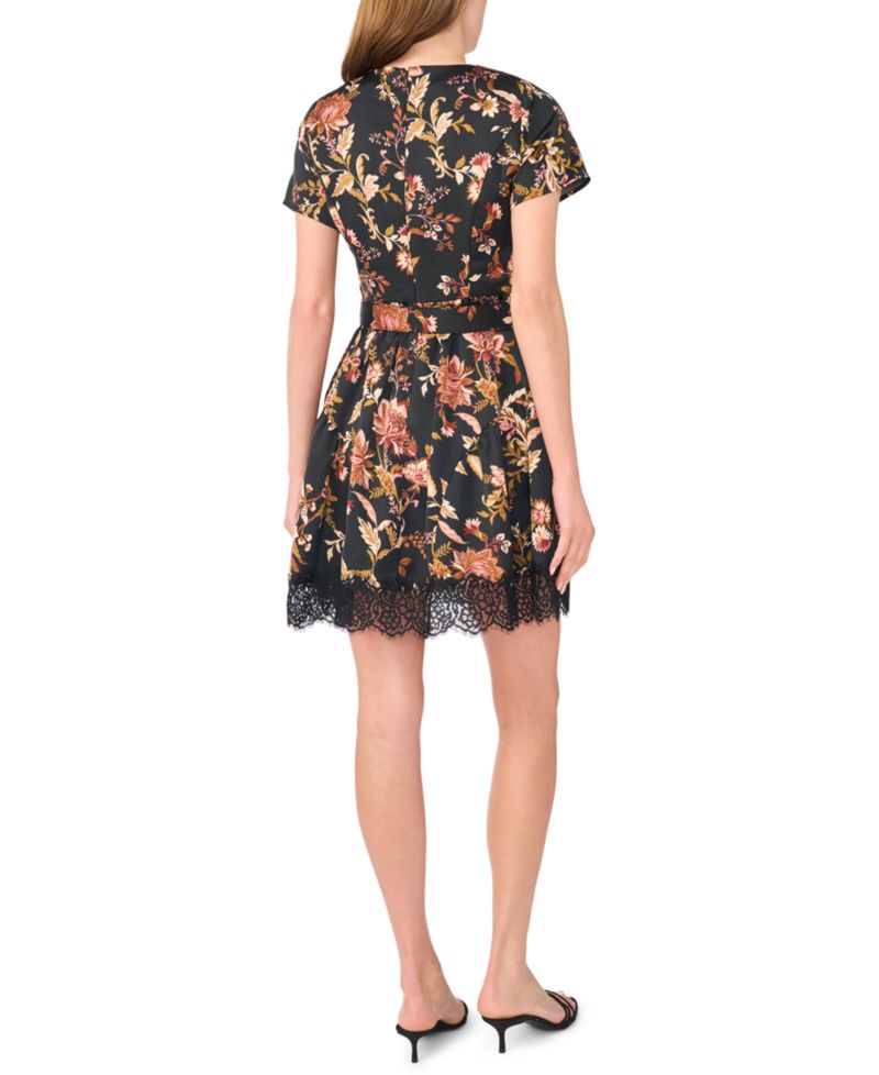 Women's Floral A-Line Mini Dress