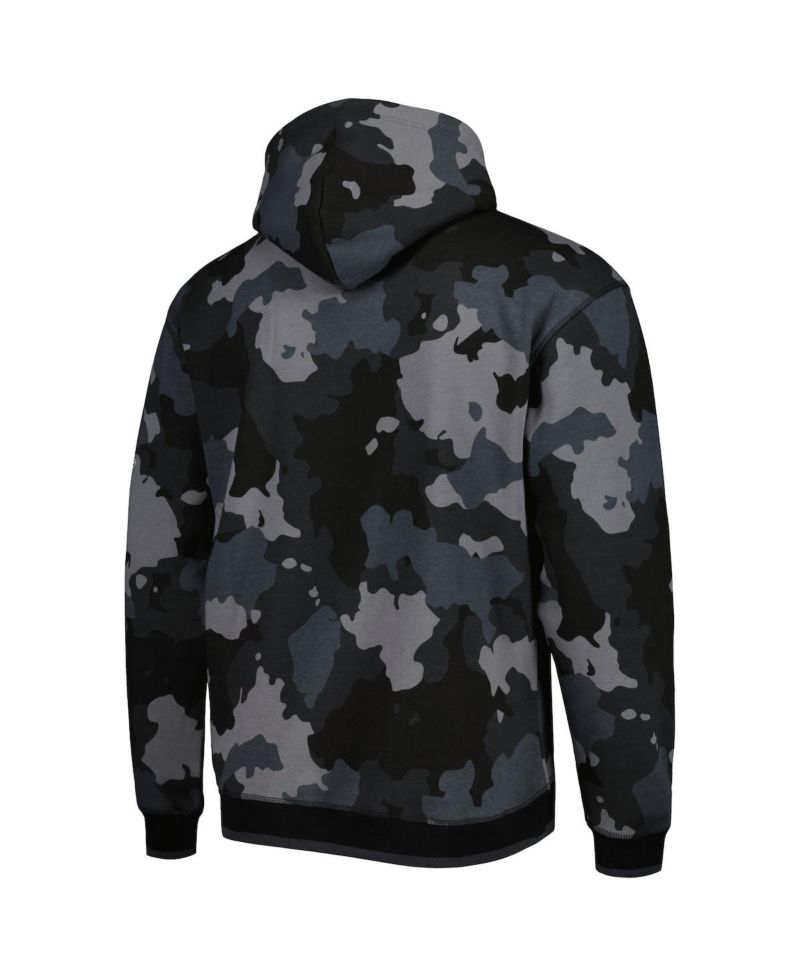 Men's Black New Orleans Saints Camo Pullover Hoodie