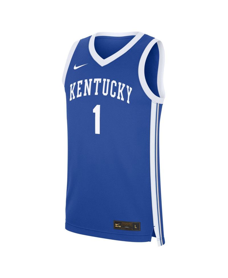 Men's 1 Royal Kentucky Wildcats Road Replica Jersey