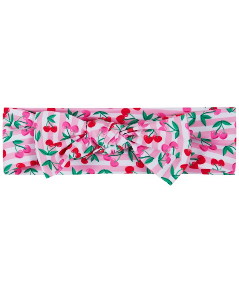 Girls' 2T-5 Ruffle Top, Bikini Bottom, & Matching Headband, 3-Piece Set