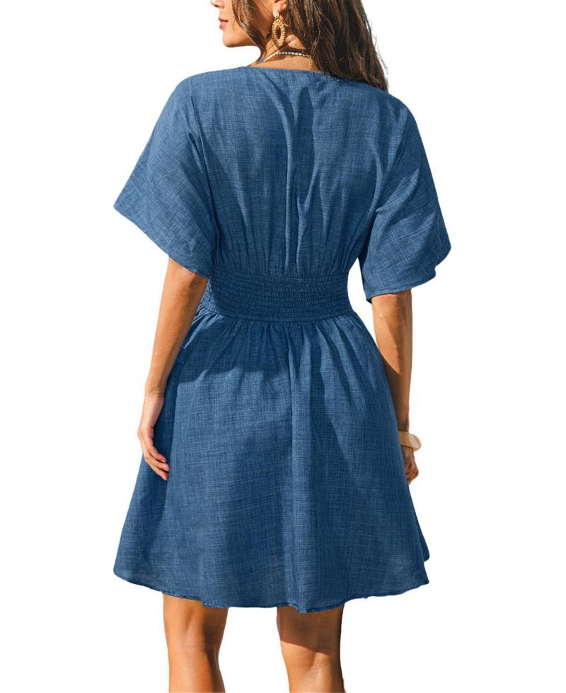 Women's Striped Mini Beach Dress