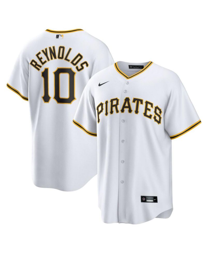 Men's Bryan Reynolds White Pittsburgh Pirates Replica Player Jersey