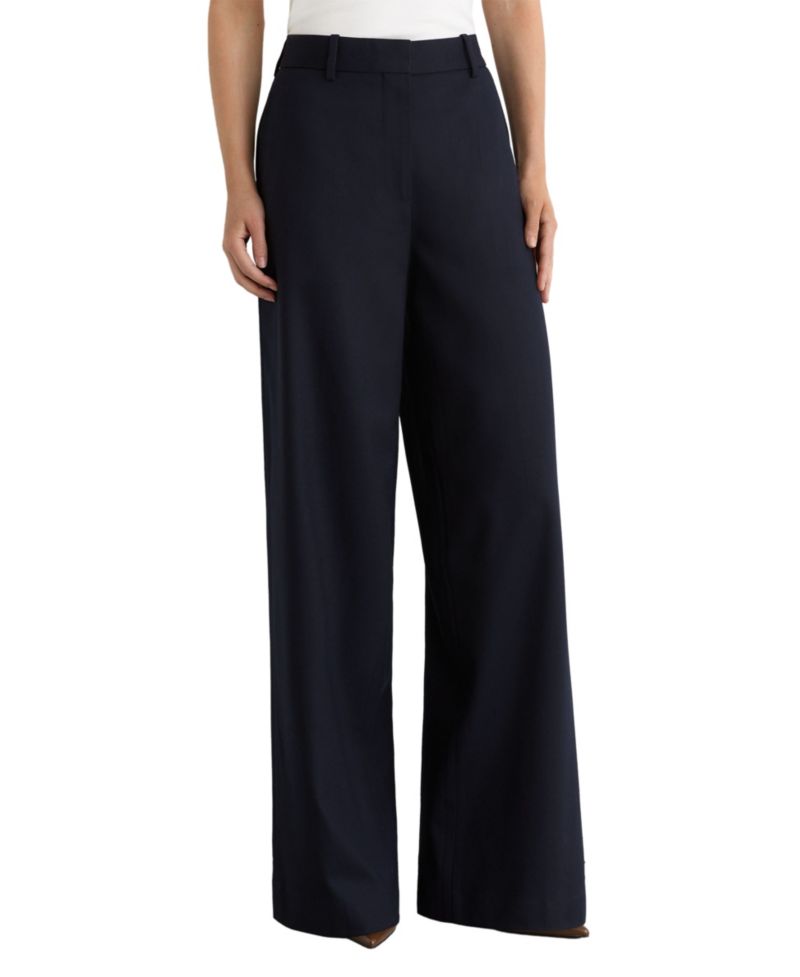 Women's Solene Wool-Blend Wide-Leg Trousers