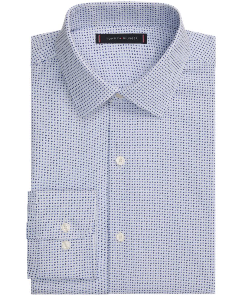 Men's TH Tech Athletic-Fit Spread-Collar Dress Shirt