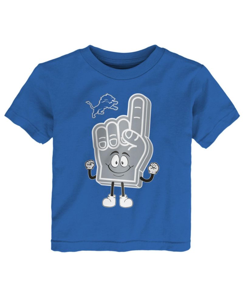 Baby Boys and Girls Blue Detroit Lions Handy Man T-Shirt