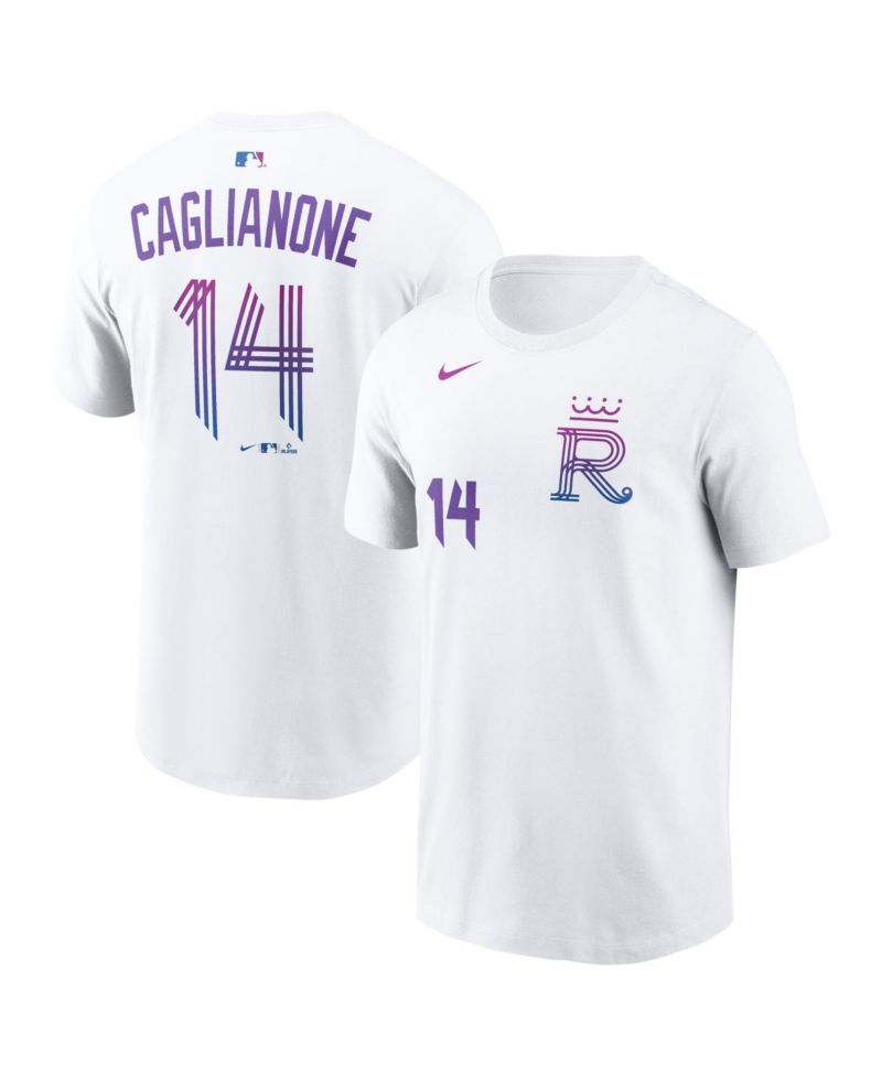 Men's Jac Caglianone White Kansas City Royals 2026 City Connect Name & Number T-Shirt