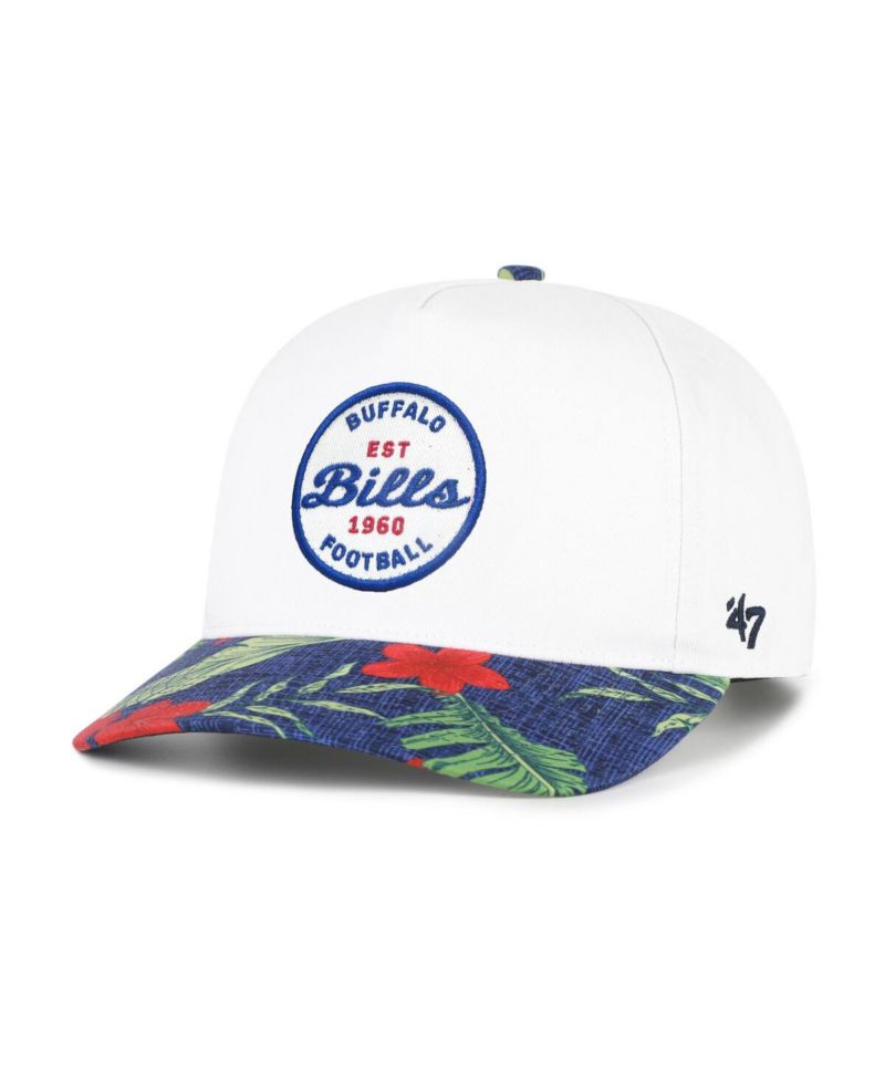 Men's White/Royal Buffalo Bills Beach Side Hitch Adjustable Hat