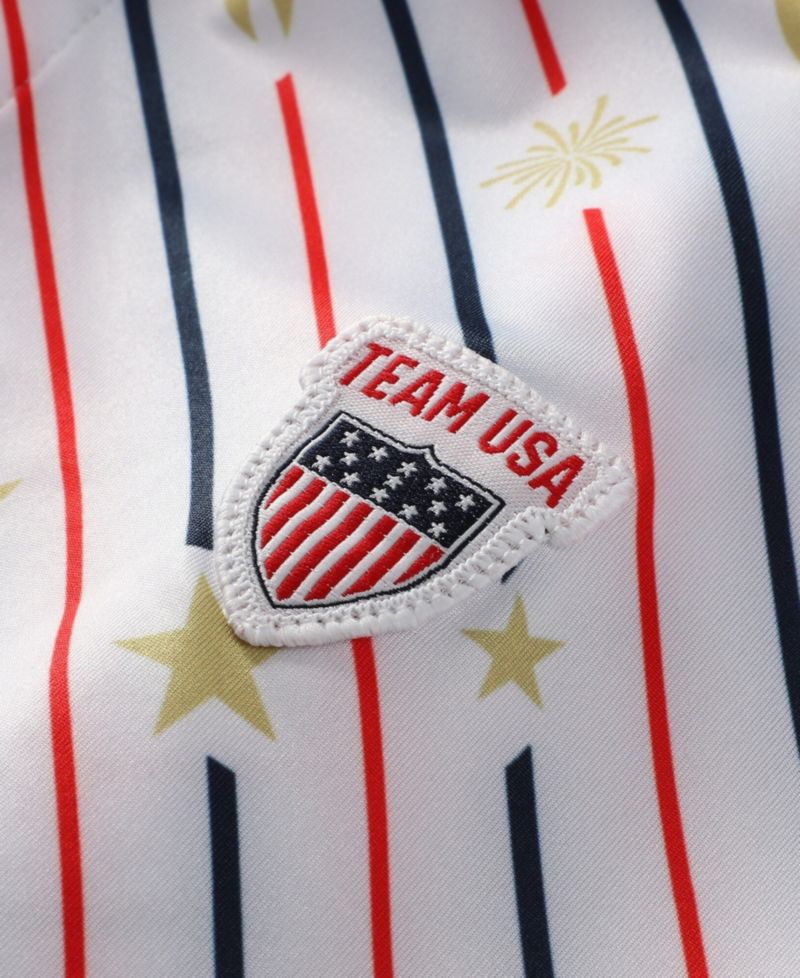 Men's White Team USA The Life, Liberty, Candles Performance Polo Shirt
