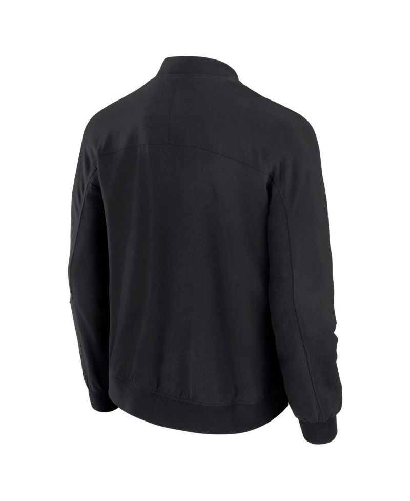 Men's Black Penn State Nittany Lions Lightweight Cover-4 Tri-Blend Full-Zip Jacket