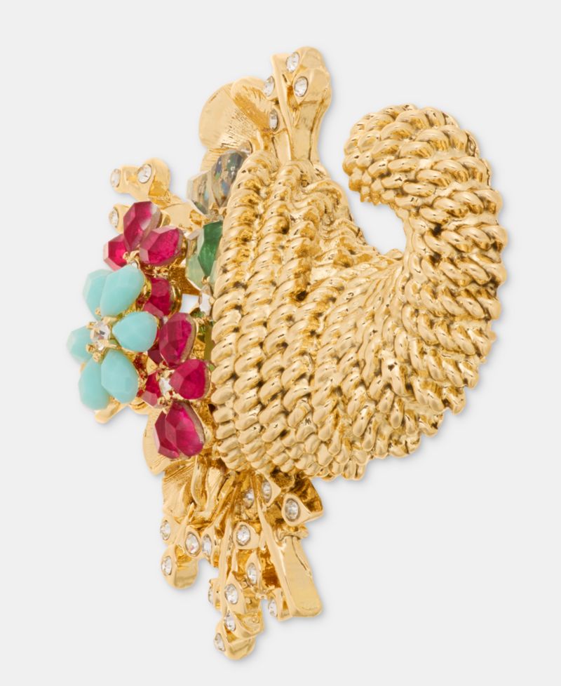 Stone Flower Cornucopia Pin