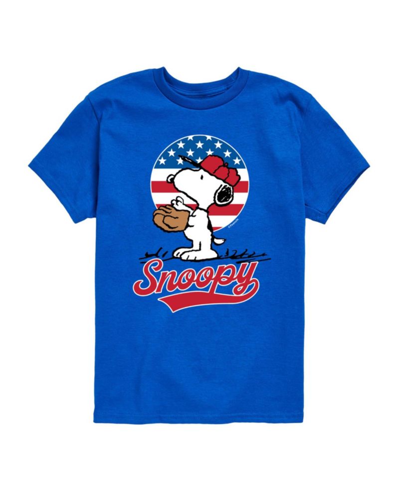 Boys' 8-20 Snoopy Americana Baseball Short-Sleeve Graphic T-Shirt