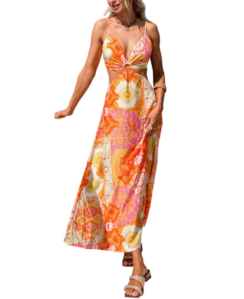 Women's June Plans Patchwork Maxi Beach Dress