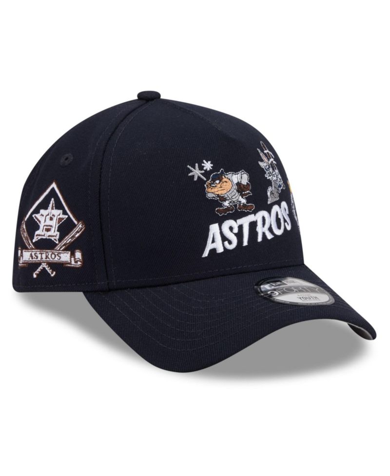 Big Boys and Girls Navy Houston Astros Looney Tunes A-Frame 9FORTY Adjustable Hat