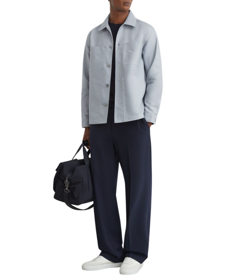 Men's Yorker Cotton-Twill Four-Pocket Overshirt
