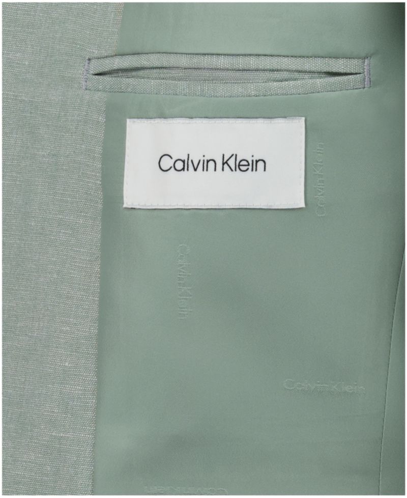 Boys' 8-20 Green Tri-Blend Linen Suit Jacket