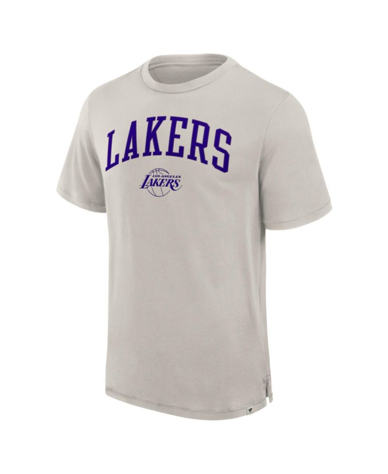 Men's Cream Los Angeles Lakers Crossover Collection Pull Up Jumper Shot Premium T-Shirt
