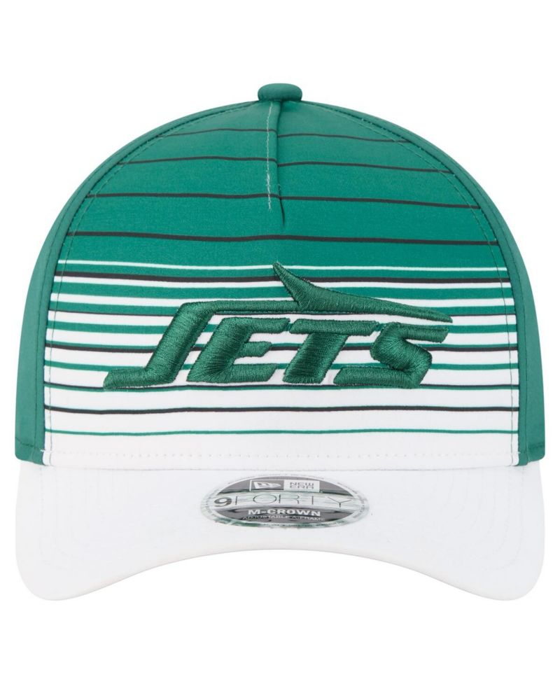 Men's White/Green New York Jets Adventure Gradient 9FORTY M-Crown A-Frame Adjustable Hat