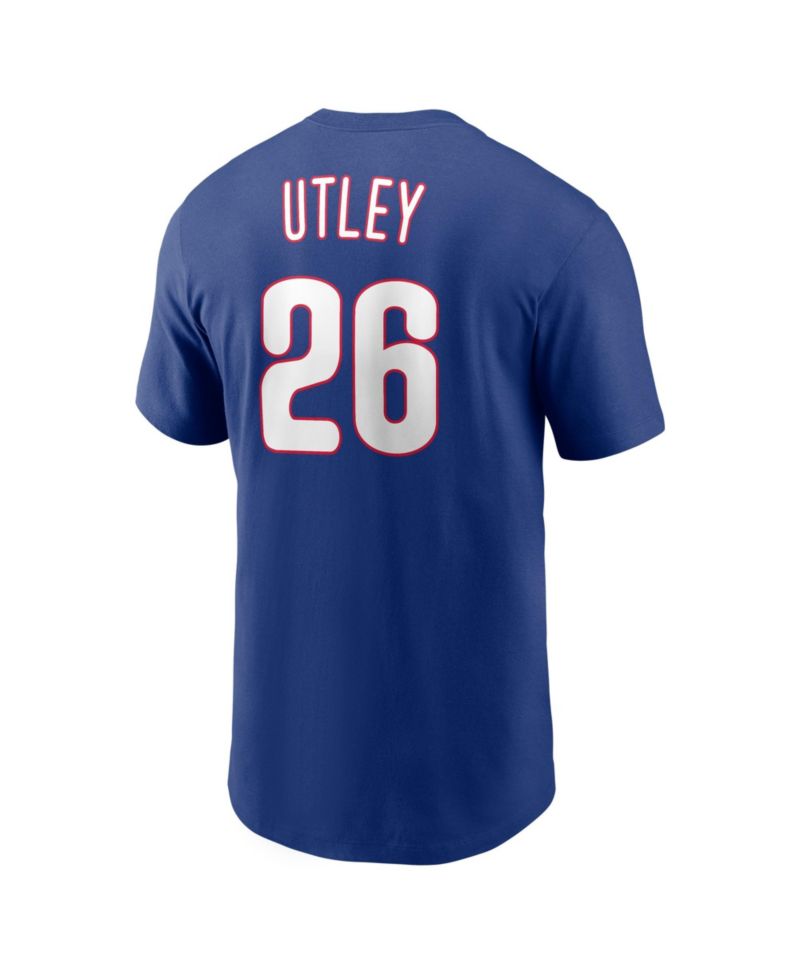 Men's Chase Utley Royal Philadelphia Phillies Wall of Fame Name & Number T-Shirt