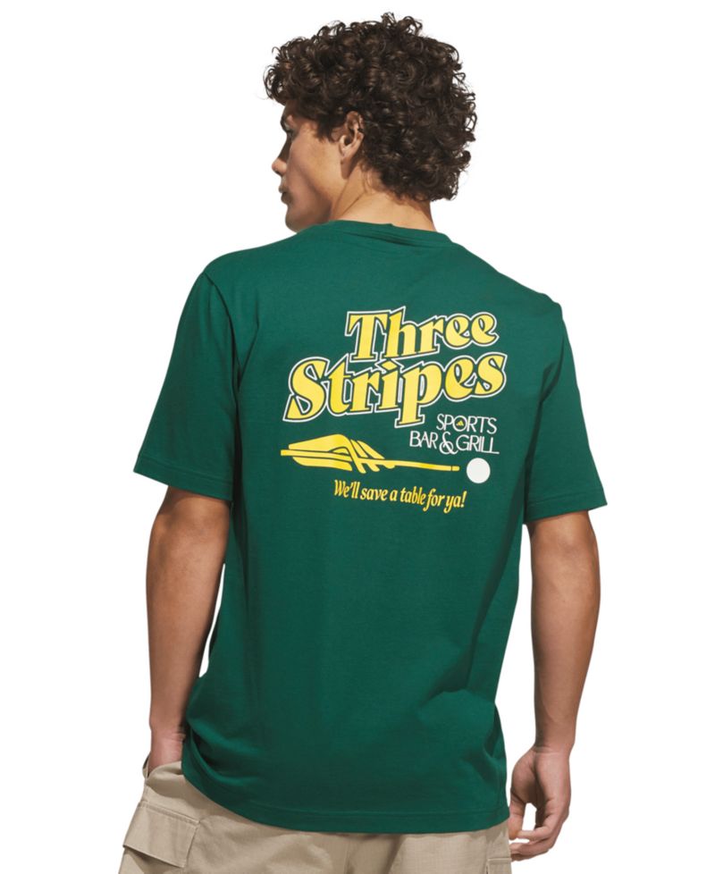 Men's Sports Bar Pool Graphic Crewneck T-Shirt