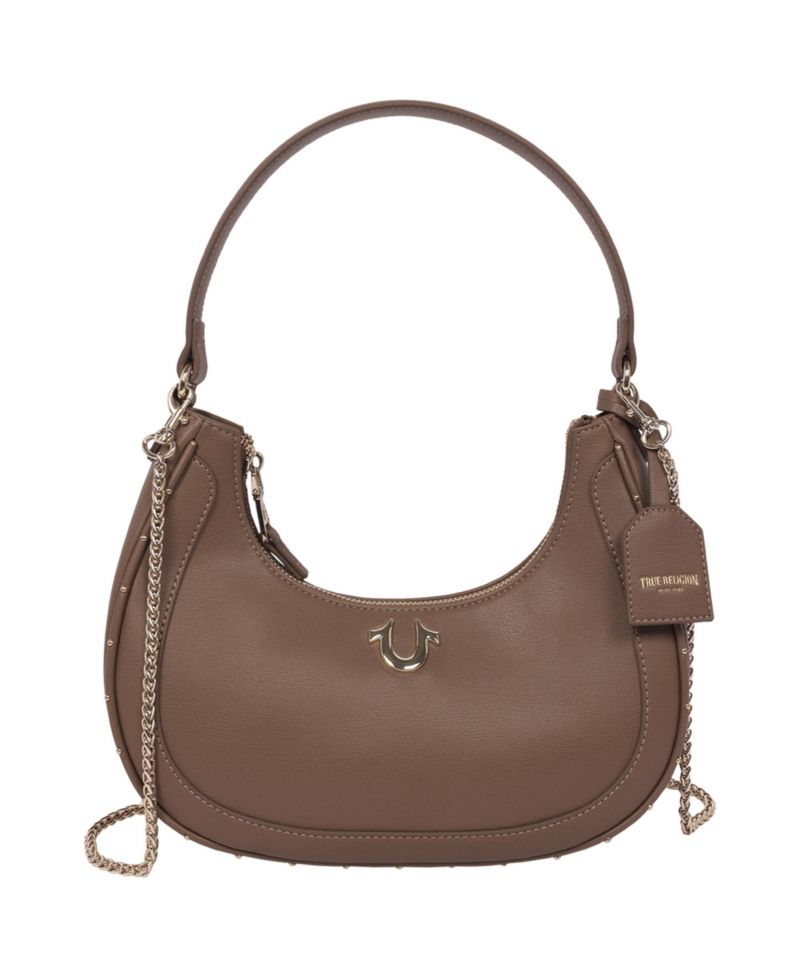 Zip Top Crescent Hobo Bag