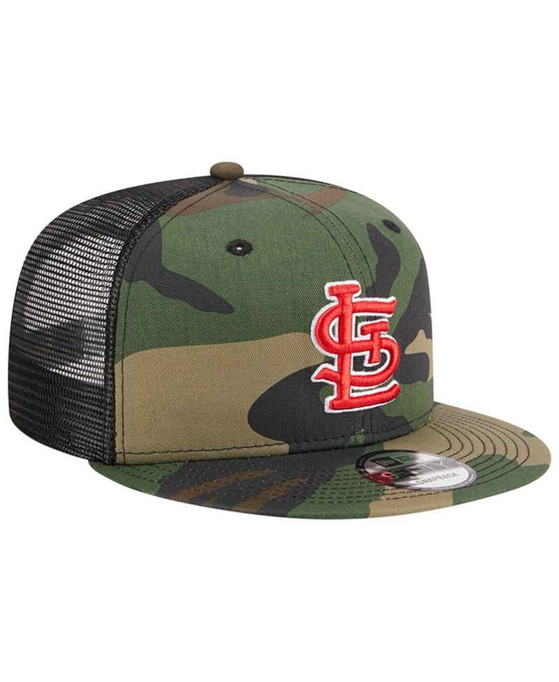 Men's Camo St. Louis Cardinals Woodland Camo Trucker 9FIFTY Snapback Hat
