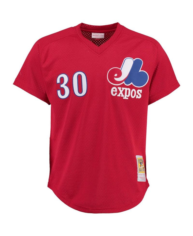 Men's Tim Raines Montreal Expos Batting Practice Jersey - Red