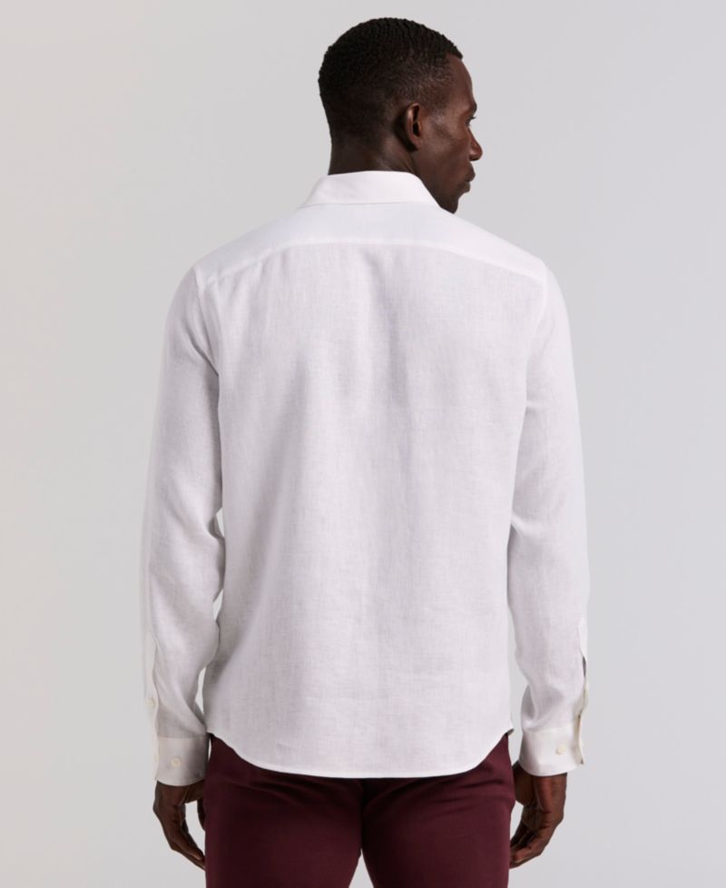 Men's Solid Linen Shirt