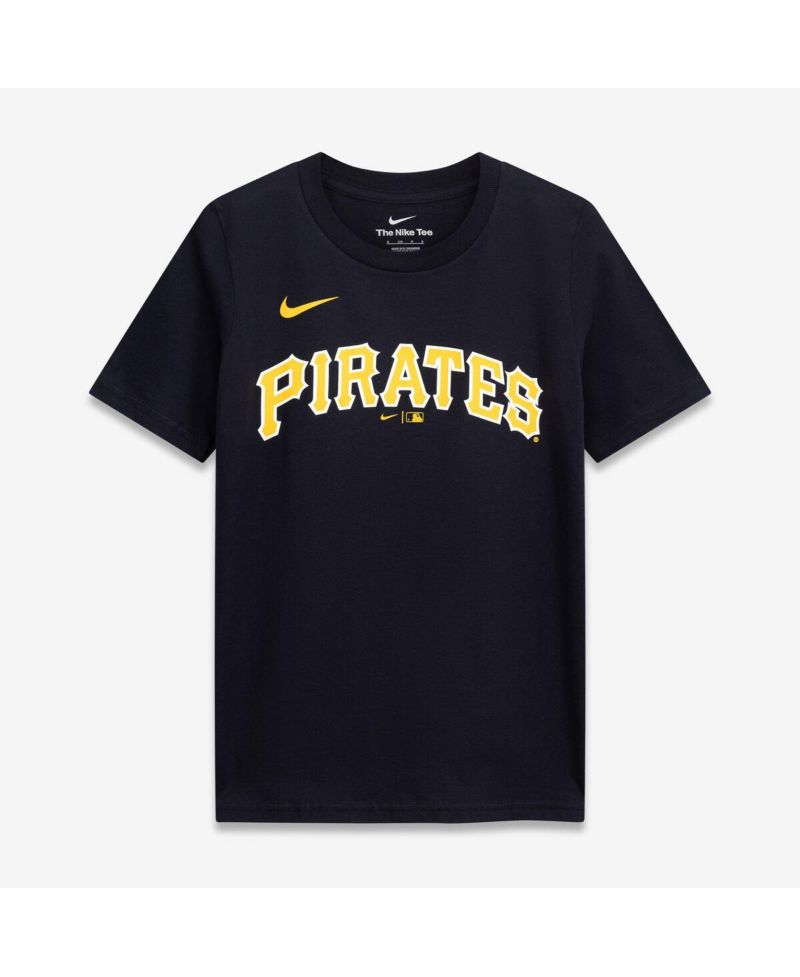 Big Boys and Girls Paul Skenes Black Pittsburgh Pirates Name & Number T-Shirt