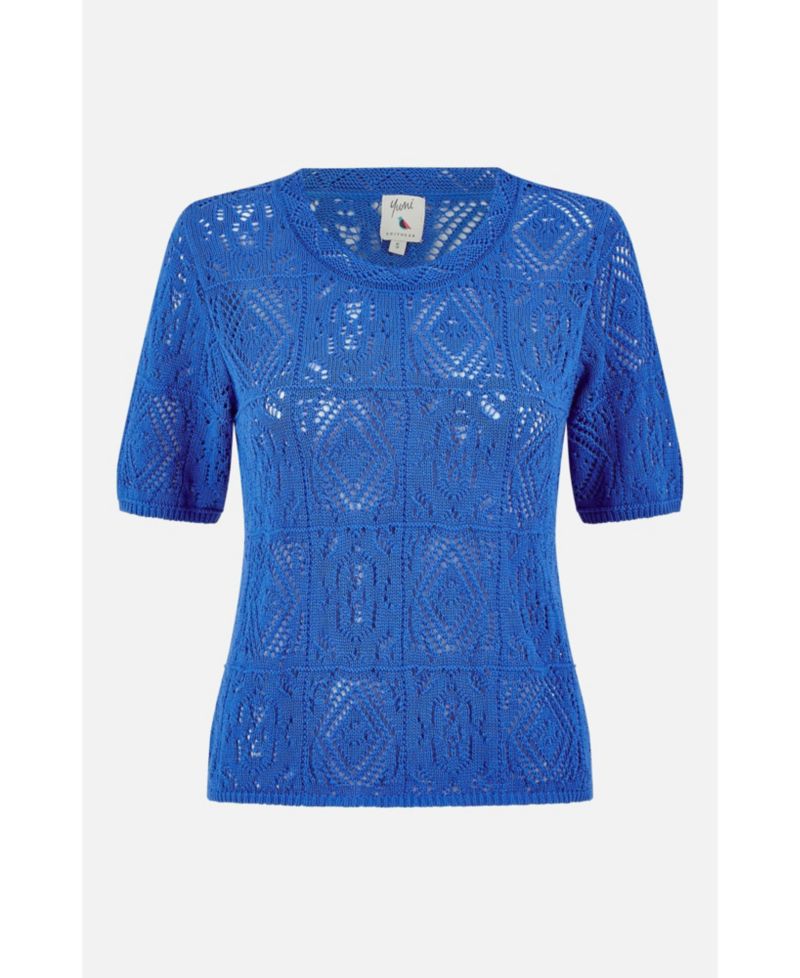 Women's Cotton Crochet Knitted Top