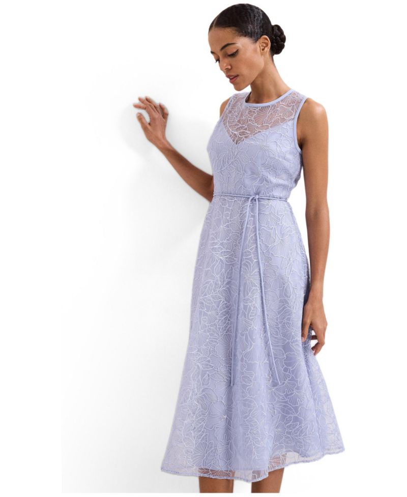 Women's Sakura Floral Embroidered Lace Dress