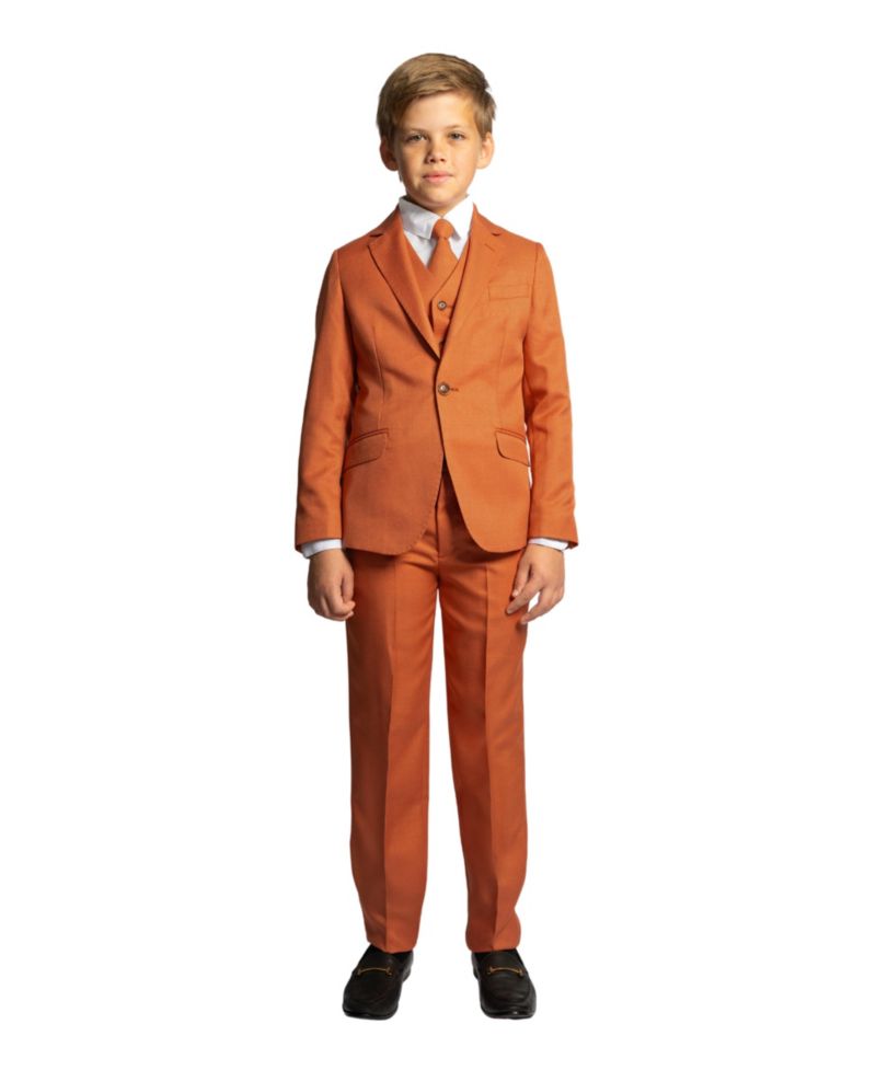Big Boys Osiris Slim Fit 5-Piece Shirt, Tie, Jacket, Vest and Pants Suit Set